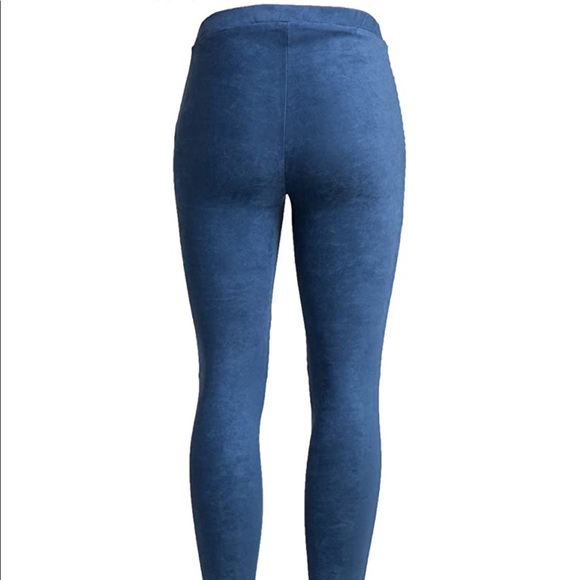 Faux Suede Moto Leggings - Picture 4 of 6